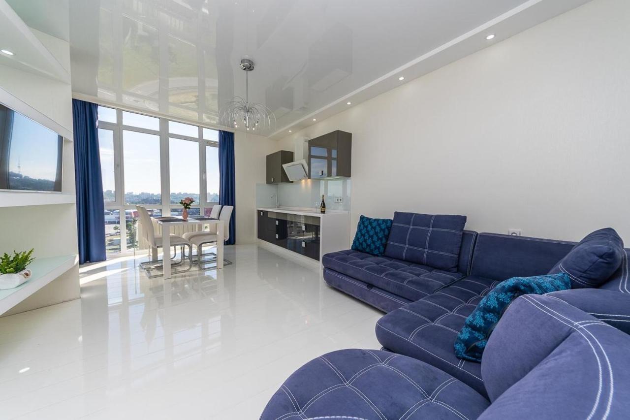 Fashionable Panoramic Apartments Dnieper. Obolon كييف المظهر الخارجي الصورة